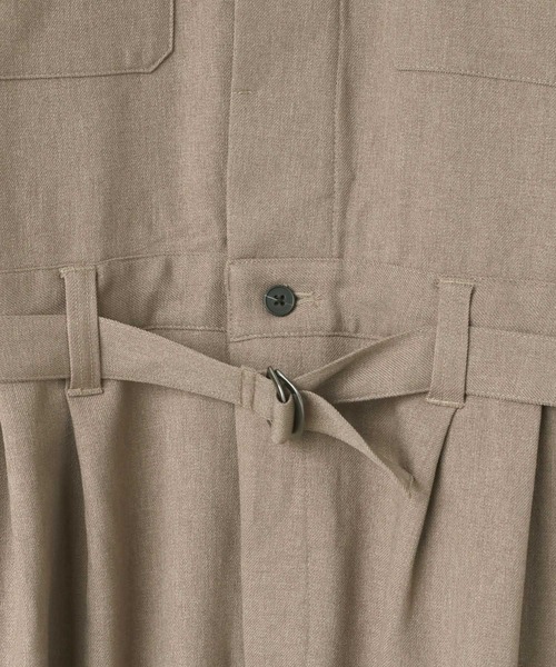 LOWRYS FARM（ローリーズファーム）の「【LFM(U)】ラナテックジャンプスーツ　 638122（サロペット/オーバーオール・メンズ・ベージュ/ブラック・LARGE/MEDIUM）」の18枚目の写真