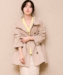 le.coeur blanc | ツイルストレッチステンカラーコート(ステンカラーコート)