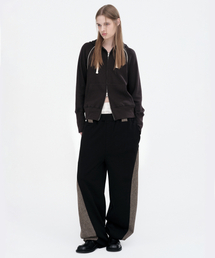 MILLO WOMEN（ミロウーマン）の「カラーサイドスウェットパンツ [ブラック]（スウェットパンツ）」