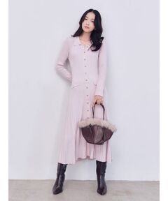 セール】フロントボタンニットワンピース（ワンピース）｜SNIDEL