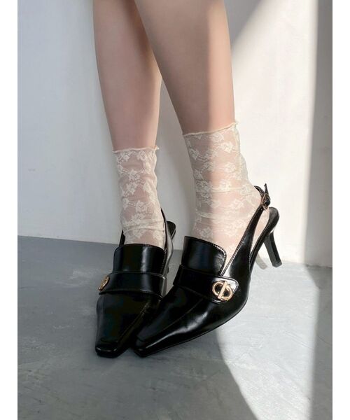RESEXXY（リゼクシー）の「レースショートソックス（ソックス/靴下・レディース・ブラック/アイボリー・FREE）」の7枚目の写真