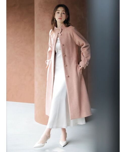 dazzlin（ダズリン）の「【藤井サチコラボ】スタンドウールライクコート（その他アウター・レディース・アイボリー/ブルー/ピンク・SMALL/MEDIUM）」の9枚目の写真