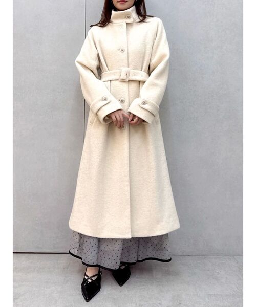 dazzlin（ダズリン）の「【藤井サチコラボ】スタンドウールライクコート（その他アウター・レディース・アイボリー/ブルー/ピンク・SMALL/MEDIUM）」の10枚目の写真