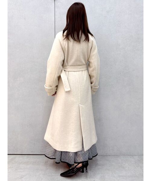 dazzlin（ダズリン）の「【藤井サチコラボ】スタンドウールライクコート（その他アウター・レディース・アイボリー/ブルー/ピンク・SMALL/MEDIUM）」の11枚目の写真