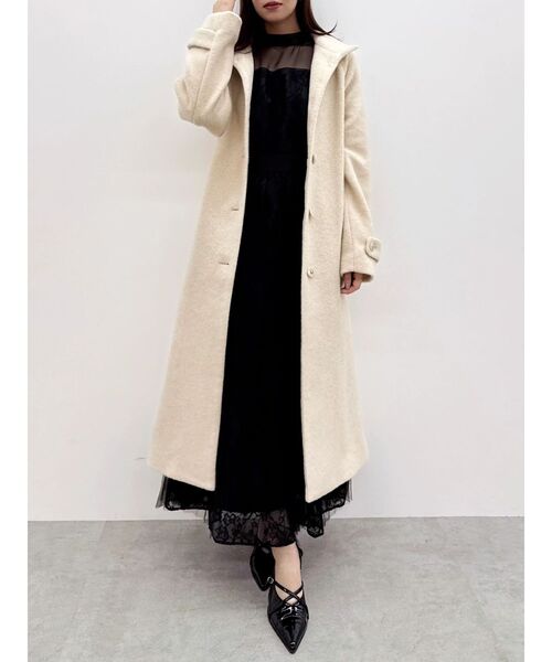 dazzlin（ダズリン）の「【藤井サチコラボ】スタンドウールライクコート（その他アウター・レディース・アイボリー/ブルー/ピンク・SMALL/MEDIUM）」の13枚目の写真