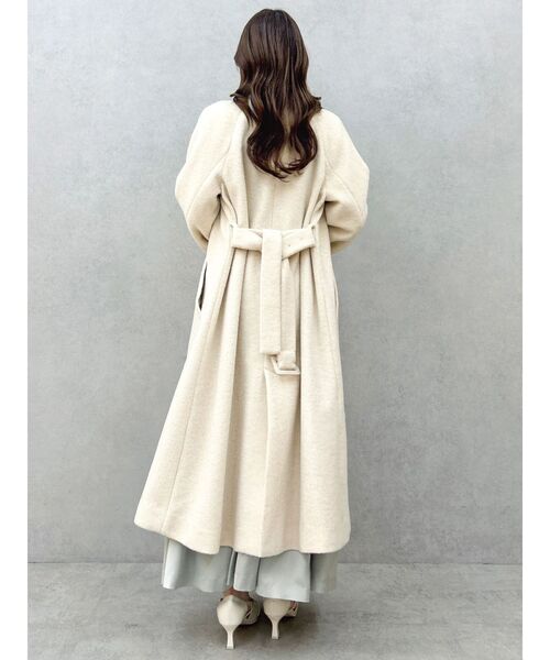 dazzlin（ダズリン）の「【藤井サチコラボ】スタンドウールライクコート（その他アウター・レディース・アイボリー/ブルー/ピンク・SMALL/MEDIUM）」の18枚目の写真