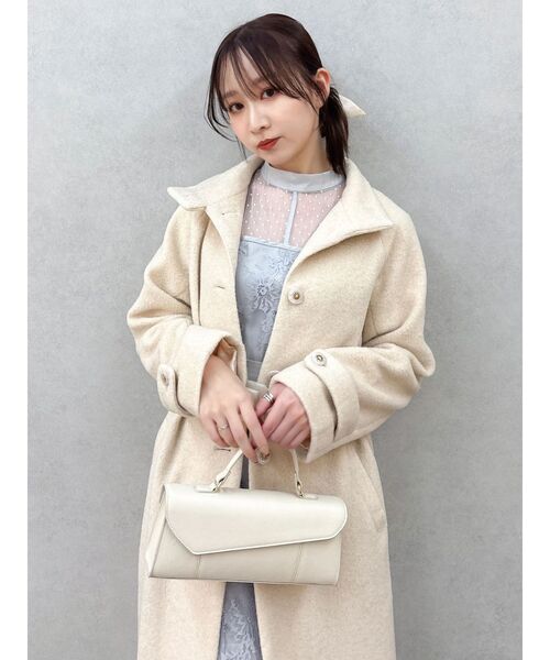 dazzlin（ダズリン）の「【藤井サチコラボ】スタンドウールライクコート（その他アウター・レディース・アイボリー/ブルー/ピンク・SMALL/MEDIUM）」の21枚目の写真