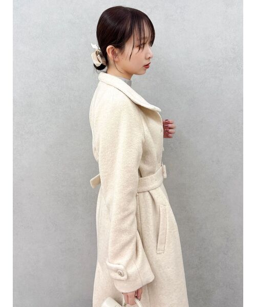 dazzlin（ダズリン）の「【藤井サチコラボ】スタンドウールライクコート（その他アウター・レディース・アイボリー/ブルー/ピンク・SMALL/MEDIUM）」の22枚目の写真