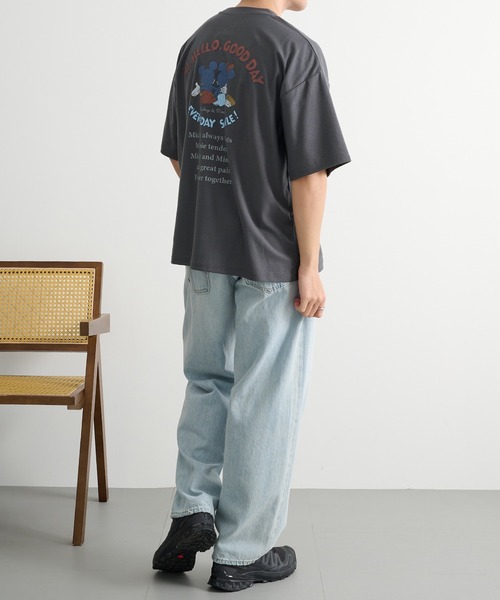 Disney(ディズニー)の「【Disney】ミッキー&ミニー プリントTシャツ 吸汗速乾/イージーケア COOLMAX 6277-6804 MNY(Tシャツ/カットソー・メンズ・ベージュ/ブラック・L/2L/M)」の19枚目の写真