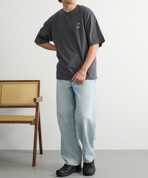 Disney(ディズニー)の「【Disney】ミッキー&ミニー プリントTシャツ 吸汗速乾/イージーケア COOLMAX 6277-6804 MNY(Tシャツ/カットソー・メンズ・ベージュ/ブラック・L/2L/M)」の18枚目の写真