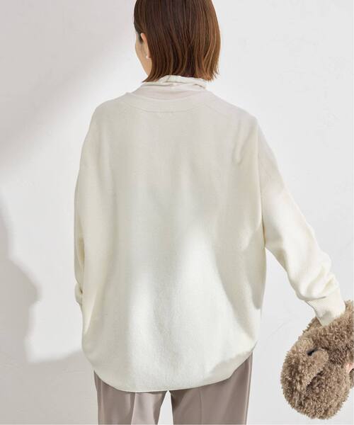 IENA(イエナ)の「《追加5》Fineニュージーウール ニュアンス Vプルオーバー(ニット/セーター・レディース・スカイブルー/ホワイト・FREE)」の19枚目の写真