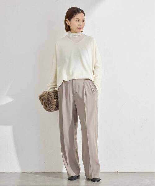 IENA(イエナ)の「《追加5》Fineニュージーウール ニュアンス Vプルオーバー(ニット/セーター・レディース・スカイブルー/ホワイト・FREE)」の20枚目の写真