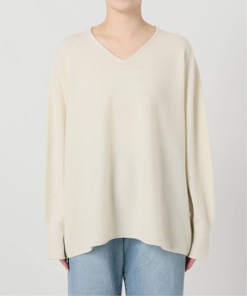 IENA(イエナ)の「《追加5》Fineニュージーウール ニュアンス Vプルオーバー(ニット/セーター・レディース・スカイブルー/ホワイト・FREE)」の10枚目の写真