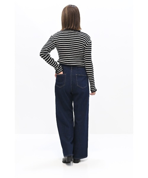 HEART MARKET(ハートマーケット)の「もちもち衿フリルリブニットプルオーバー(Tシャツ/カットソー・レディース・グレー/スミクロ/ホワイト/ブラック系その他・FREE)」の14枚目の写真