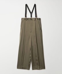 conte（コンテ）の「<conte>サテン サスペンダー ワイドパンツ（その他パンツ）」