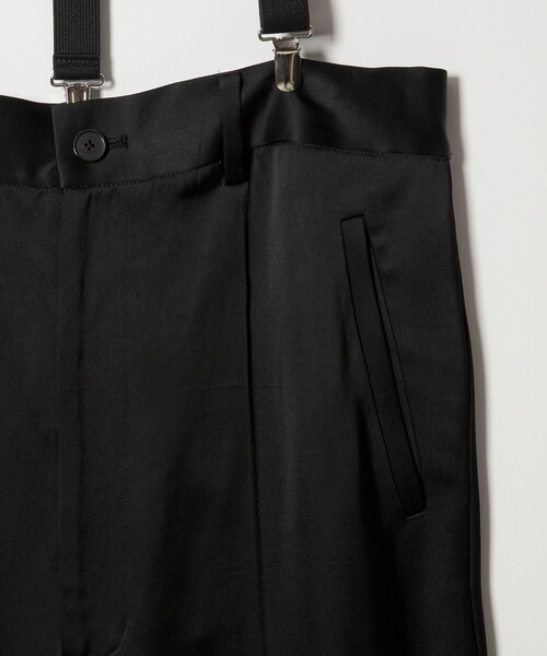 conte（コンテ）の「＜conte＞サテン サスペンダー ワイドパンツ（その他パンツ・レディース・ブラック・38）」の6枚目の写真