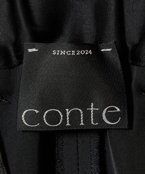 conte（コンテ）の「＜conte＞サテン サスペンダー ワイドパンツ（その他パンツ・レディース・ブラック・38）」の13枚目の写真
