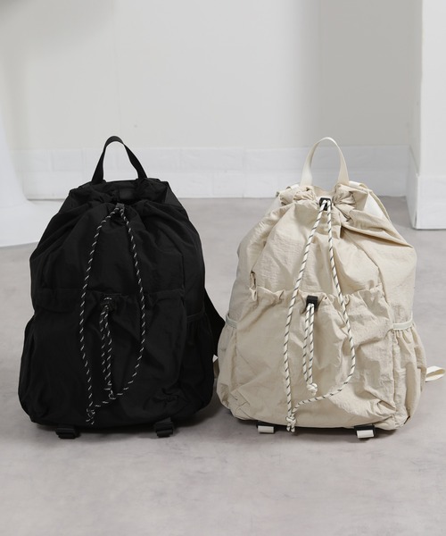 セール】パソコン収納可能 多機能ポケット ナイロン リュックサック