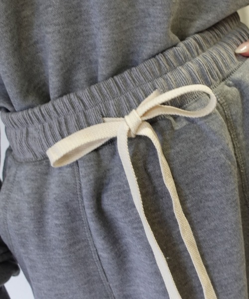 CORNERS（コーナーズ）の「スウェットタイトロングスカート【セットアップ可能】（スカート・レディース・グレー/ブラック/オートミール・M）」の5枚目の写真