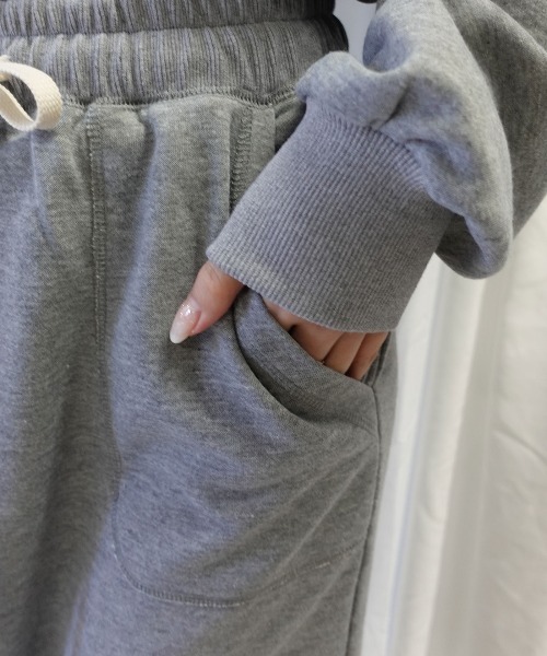 CORNERS（コーナーズ）の「スウェットタイトロングスカート【セットアップ可能】（スカート・レディース・グレー/ブラック/オートミール・M）」の6枚目の写真