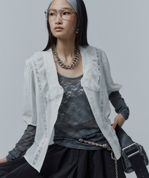 新品未使用　タグ付き　yae ヤエ　ニット　フリル　everyday yae（ヤエ）のファッション通販 - ZOZOTOWN（カラー：レッド/赤色系）