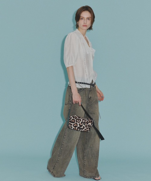 yae(ヤエ)の「Short sleeve lace blouse / ショートスリーブレースブラウス(シャツ/ブラウス・レディース・ブラック/ホワイト・FREE)」の20枚目の写真