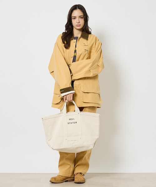 ABAHOUSE(アバハウス)の「【BELL SYSTEM / ベルシステム】Canvas Tool Bag / キャンバスツールバッグ/ ユニセックス/Mショート(トートバッグ・メンズ・アイボリー・フリー)」の11枚目の写真