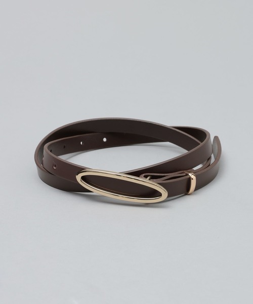 A part by（アパートバイ）の「オーバルベルト（ベルト・レディース・ブラック/ブラウン・FREE）」の2枚目の写真