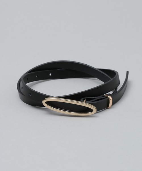 A part by(アパートバイ)の「オーバルベルト(ベルト・レディース・ブラック/ブラウン・FREE)」の1枚目の写真