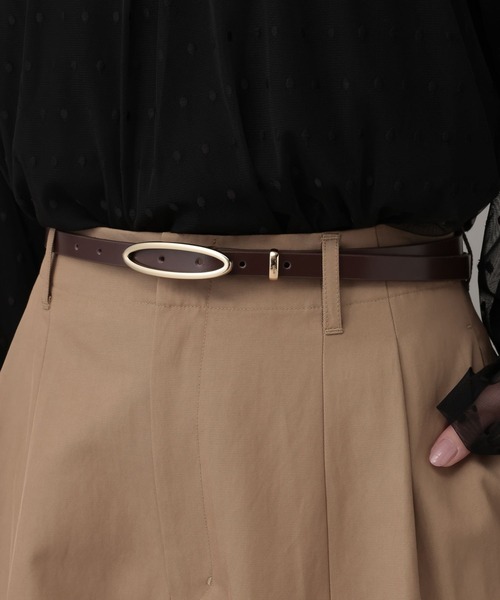 A part by（アパートバイ）の「オーバルベルト（ベルト・レディース・ブラック/ブラウン・FREE）」の4枚目の写真