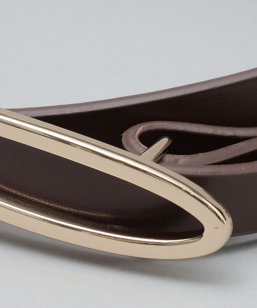 A part by（アパートバイ）の「オーバルベルト（ベルト・レディース・ブラック/ブラウン・FREE）」の5枚目の写真