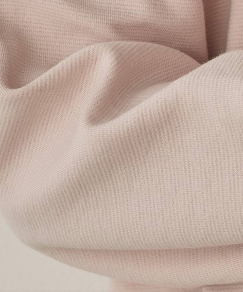 Cinderella（シンデレラ）の「リップルダブルフェイスシルエットプルオーバー ボックスシルエット 裾スリット ストレスフリー トップス カジュアル レディース プルオーバー ミドル丈 春 秋 冬 あたたかい きれいめ かわいい ゆったり（Tシャツ/カットソー・レディース・ブラック/グレー/ピンク/ホワイト/ブラウン・FREE）」の18枚目の写真