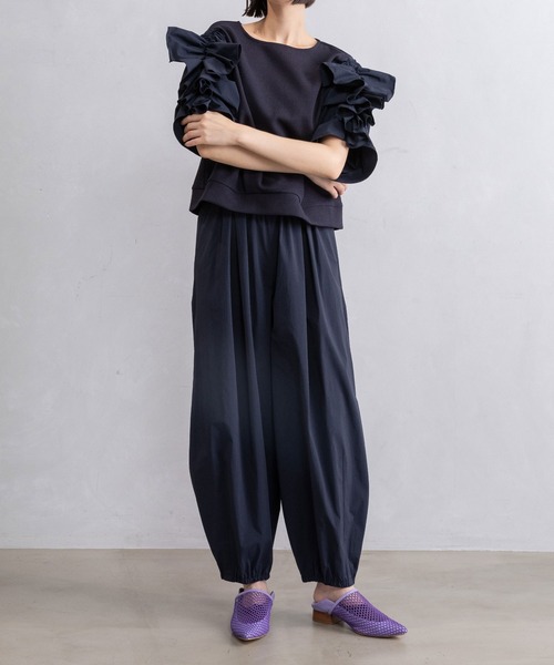 MARECHAL TERRE(マルシャルテル)の「コクーンパンツ(その他パンツ・レディース・カーキ/ブラック/ネイビー/サンドベージュ・MEDIUM)」の7枚目の写真