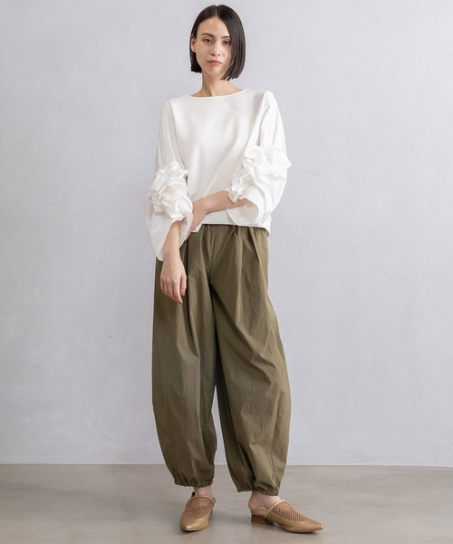 MARECHAL TERRE(マルシャルテル)の「コクーンパンツ(その他パンツ・レディース・カーキ/ブラック/ネイビー/サンドベージュ・MEDIUM)」の16枚目の写真