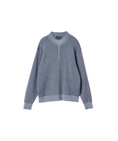 McGREGOR（マックレガー）の「ハーフジップメランジニット（ニット/セーター・メンズ・サンドグレー/ブルー系その他・M/L）」の4枚目の写真