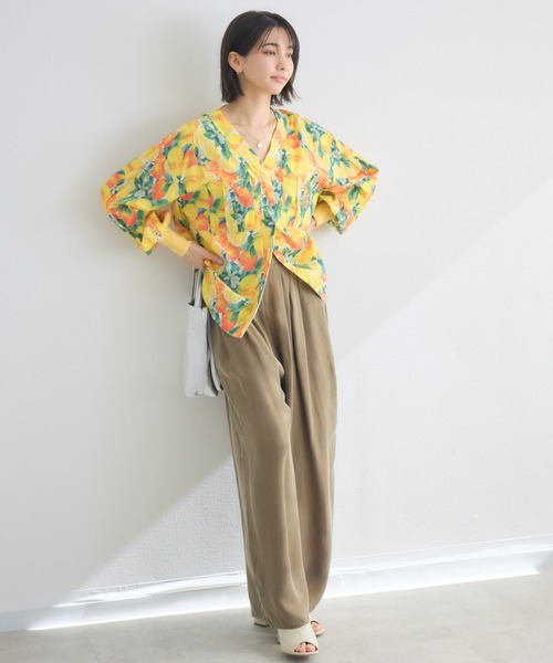 KATHARINE ROSS(キャサリンロス)の「【KATHARINE ROSS】とろみキュプラタックパンツ(その他パンツ・レディース・カーキ/ライトブルー/オレンジ・FREE)」の5枚目の写真