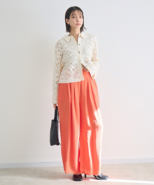 KATHARINE ROSS(キャサリンロス)の「【KATHARINE ROSS】とろみキュプラタックパンツ(その他パンツ・レディース・カーキ/ライトブルー/オレンジ・FREE)」の11枚目の写真