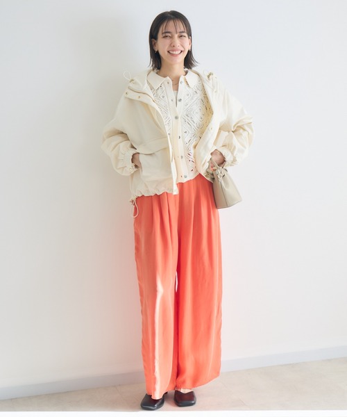 KATHARINE ROSS(キャサリンロス)の「【KATHARINE ROSS】とろみキュプラタックパンツ(その他パンツ・レディース・カーキ/ライトブルー/オレンジ・FREE)」の12枚目の写真