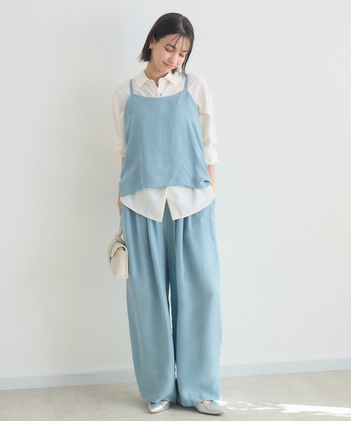 KATHARINE ROSS(キャサリンロス)の「【KATHARINE ROSS】とろみキュプラタックパンツ(その他パンツ・レディース・カーキ/ライトブルー/オレンジ・FREE)」の18枚目の写真