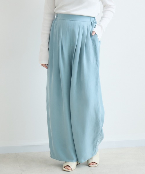 KATHARINE ROSS(キャサリンロス)の「【KATHARINE ROSS】とろみキュプラタックパンツ(その他パンツ・レディース・カーキ/ライトブルー/オレンジ・FREE)」の22枚目の写真