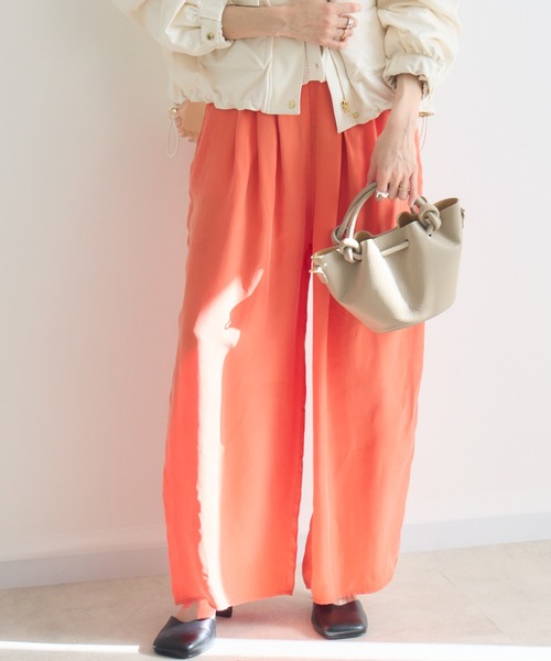 KATHARINE ROSS(キャサリンロス)の「【KATHARINE ROSS】とろみキュプラタックパンツ(その他パンツ・レディース・カーキ/ライトブルー/オレンジ・FREE)」の16枚目の写真