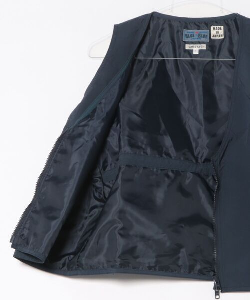 BLUE BLUE JAPAN(ブルーブルージャパン)の「ニショクゾメ リサイクルナイロン ラジオベスト(ベスト・メンズ・モカ・M/XL/L/S)」の11枚目の写真