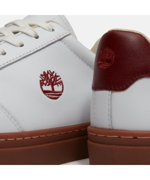 Timberland（ティンバーランド）の「リスボン エッセンシャル スニーカー メンズ（スニーカー・メンズ・ホワイト×レッド・27.5cm/27.0cm/26.5cm/26.0cm/25.5cm/25.0cm/30.0cm/29.0cm/28.5cm/28.0cm）」の6枚目の写真
