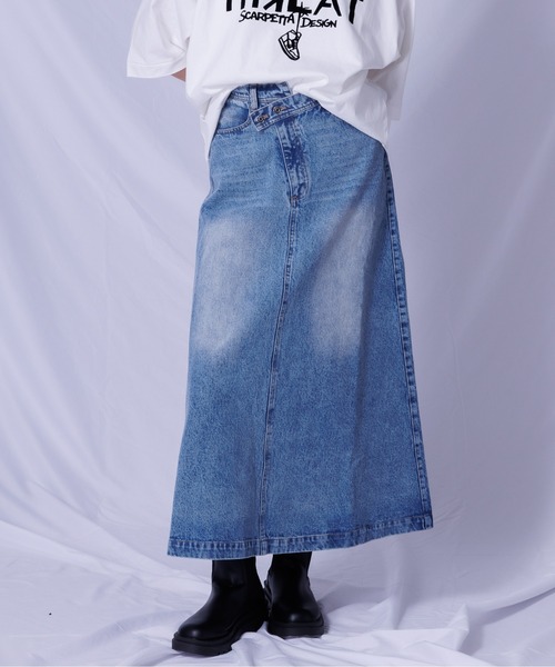 DRAW（ドロー）の「DRAW(ドロー) / デニムスカート（デニムスカート・レディース・サックスブルー・M/L）」の13枚目の写真