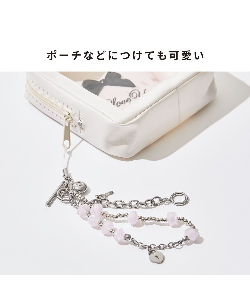 iFace（アイフェイス）の「iFace Phoneチャーム ビーズ ストラップ（キーホルダー・レディース・レッド/ピンク系その他/ブラック・FREE）」の14枚目の写真