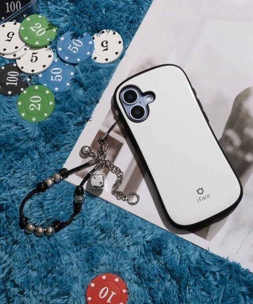 iFace（アイフェイス）の「iFace Phoneチャーム ビーズ ストラップ（キーホルダー・レディース・レッド/ピンク系その他/ブラック・FREE）」の5枚目の写真