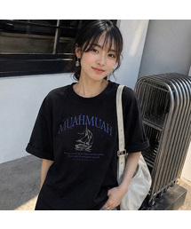muahmuah（ムーアムーア）の「サマーボートグラフィック半袖Tシャツ [3色]（Tシャツ/カットソー）」
