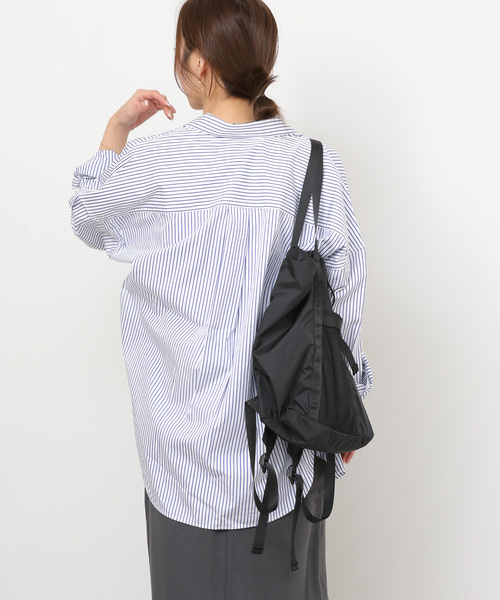 JOURNAL STANDARD relume（ジャーナルスタンダード　レリューム）の「コンパクトコットンストライプビッグシャツ（シャツ/ブラウス・レディース・ホワイト/サックスブルー/ベージュ系その他/ホワイト系その他・FREE）」の18枚目の写真