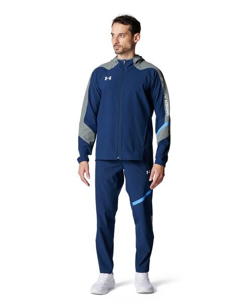 UNDER ARMOUR(アンダーアーマー)の「UAウーブン フルジップ フーディー(トレーニング/メンズ)(その他アウター・メンズ・ネイビー・L/XL/M/2XL/3XL/S)」の3枚目の写真
