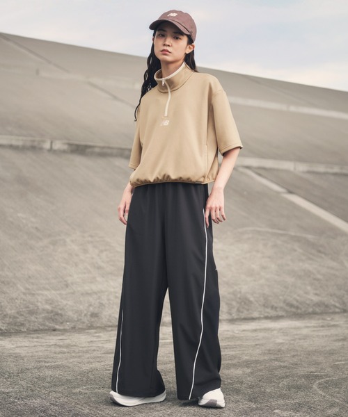 NEW BALANCE(ニューバランス)の「ウーブンワイドパンツ(スウェットパンツ・レディース・ライトグレー/ブラック・SMALL/MEDIUM/LARGE/X-LARGE)」の3枚目の写真